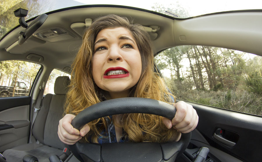Phobie et peur rouler autoroute