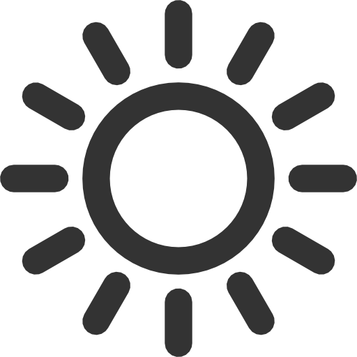 Icone soleil noir