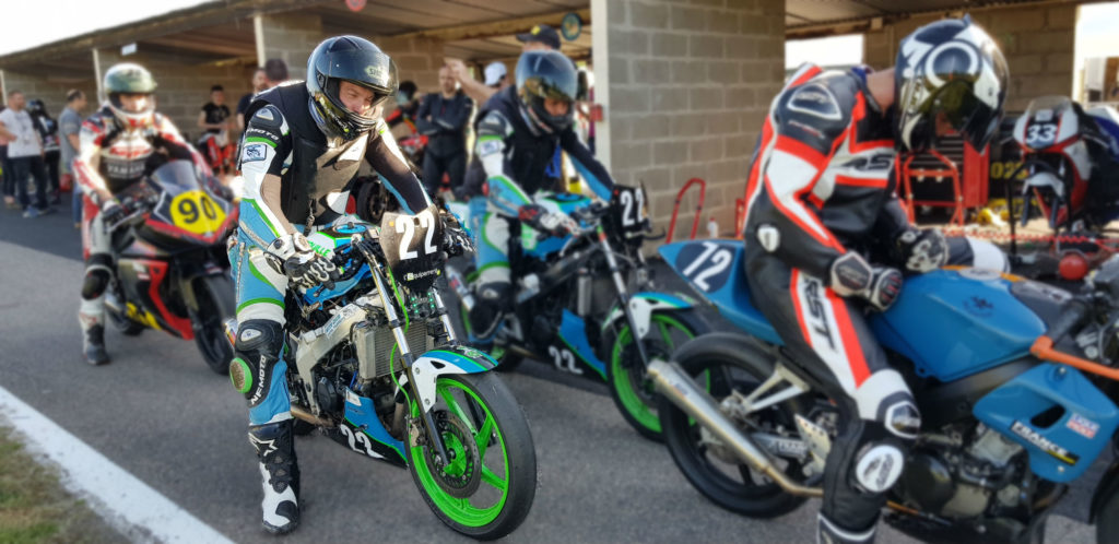 Course moto 125 test pneu